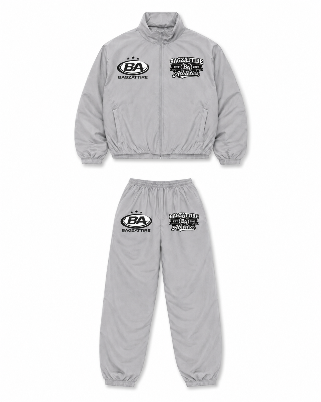 BagzAttire “Cement” Windbreaker Track Set