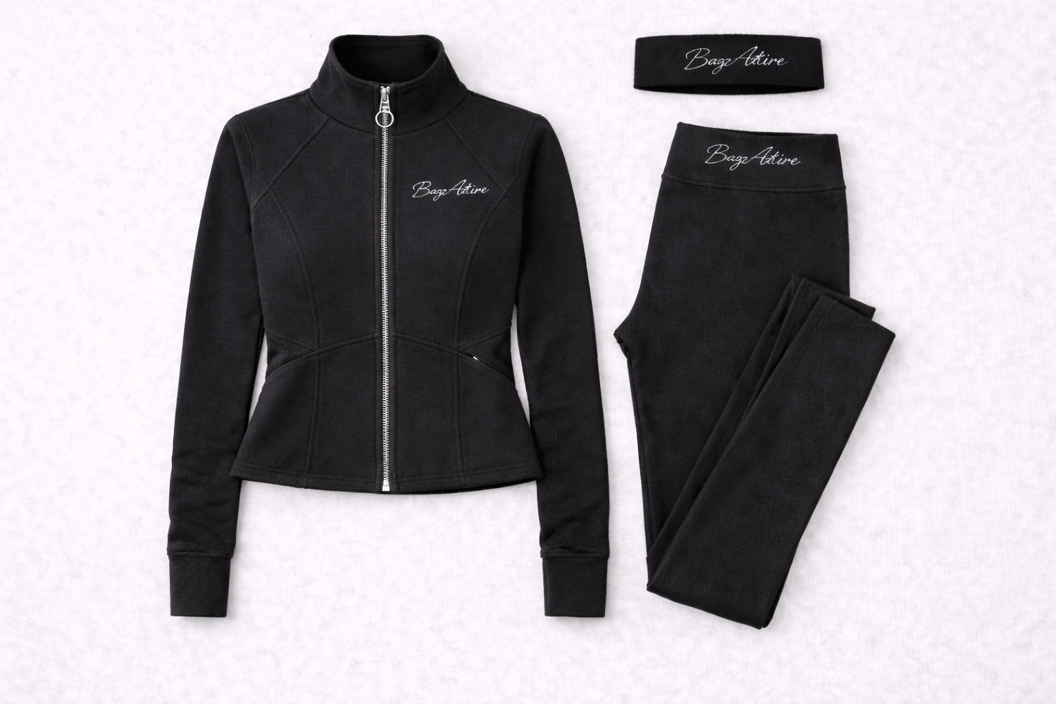 BagzAttire Athleisure Set – Black