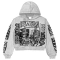 BagzAttire “Attack To Win” Acid Wash Zipups